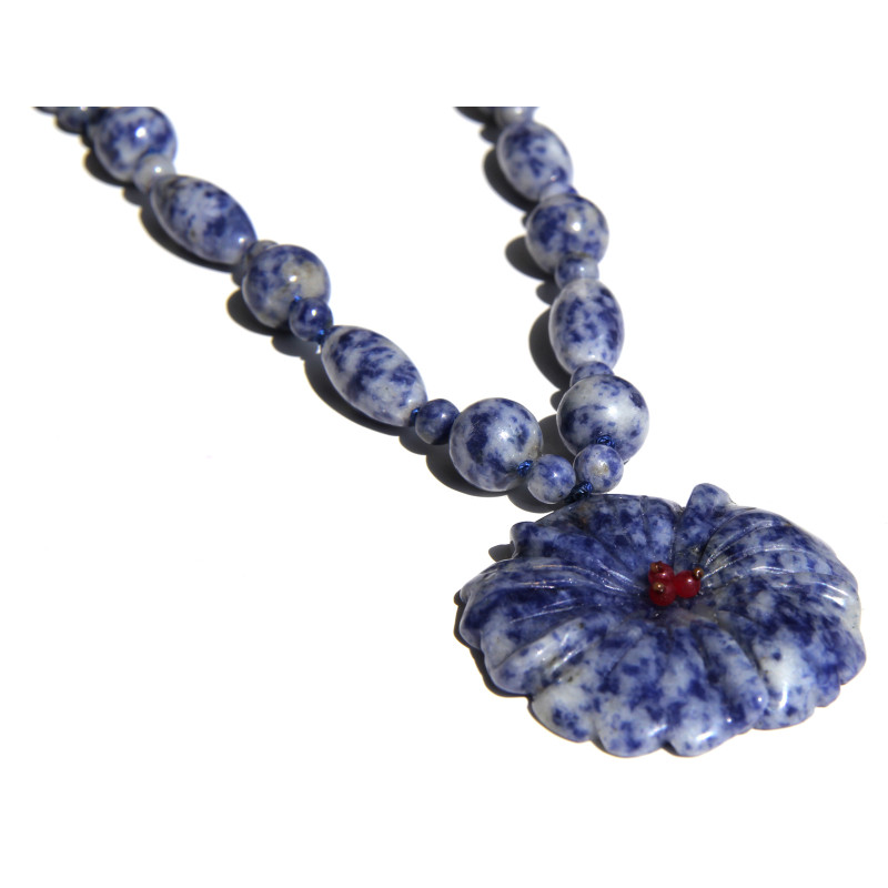 Дамско колие Sodalite Flower